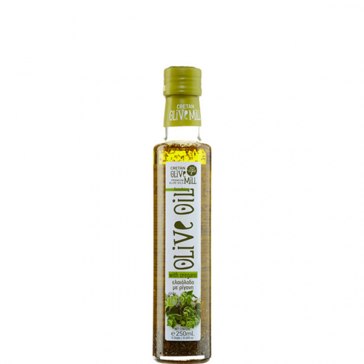 Olivenöl Extra Nativ mit Oregano (250ml) Cretan Olive Mill
