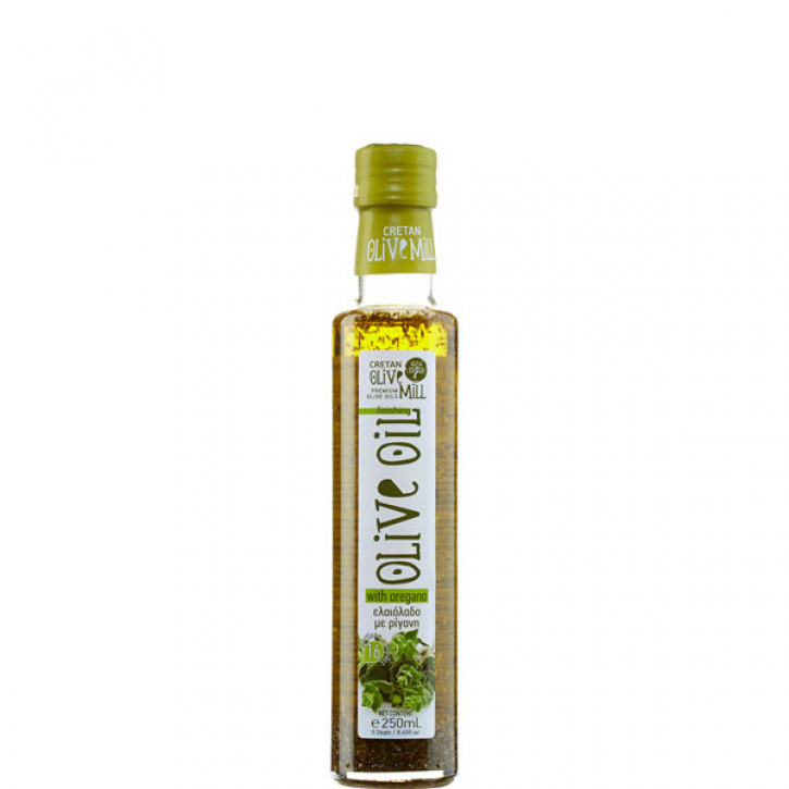 Olivenöl Extra Nativ mit Oregano (250ml) Cretan Olive Mill