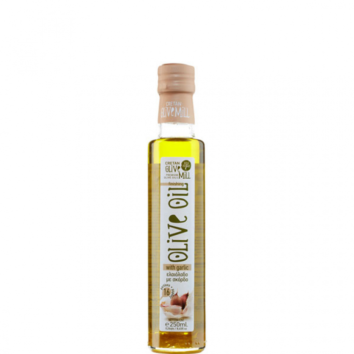 Olivenöl Extra Nativ mit Knoblauch (250ml) Cretan Olive Mill