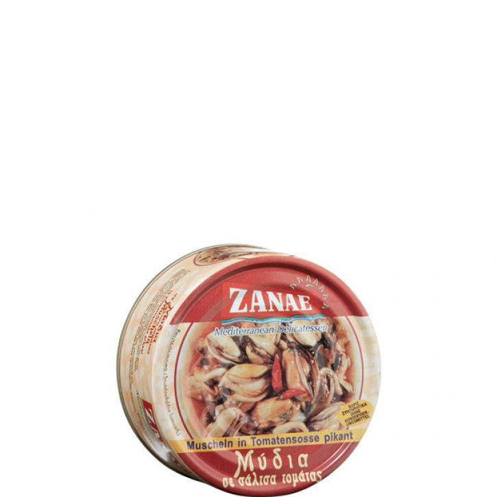 Muscheln in Tomatensauce pikant (160g) Zanae