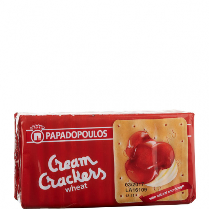 Cream Crackers Rot (140g) Papadopoulos