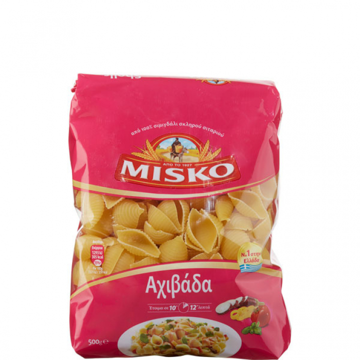 Nudeln Axibada Shells (500g) Misko