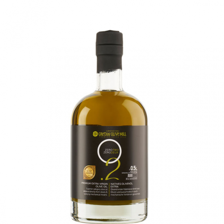 Olivenöl Extra Nativ 0,2% (500ml Flasche) Cretan Olive Mill