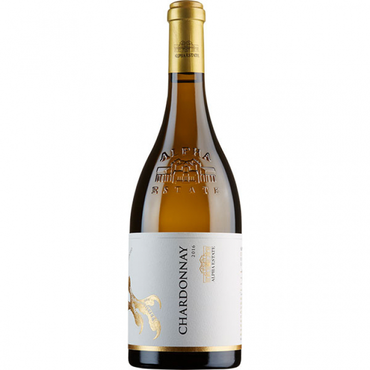 Chardonnay Weiß trocken (750ml) Alpha Estate