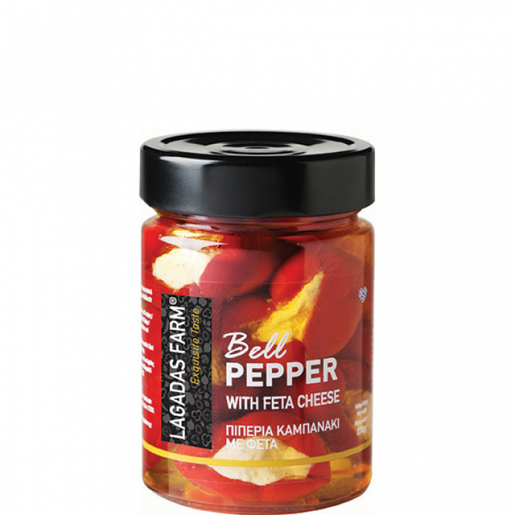 Paprika Glocke rot gefüllt mit Feta (270g) Lagadas Farm