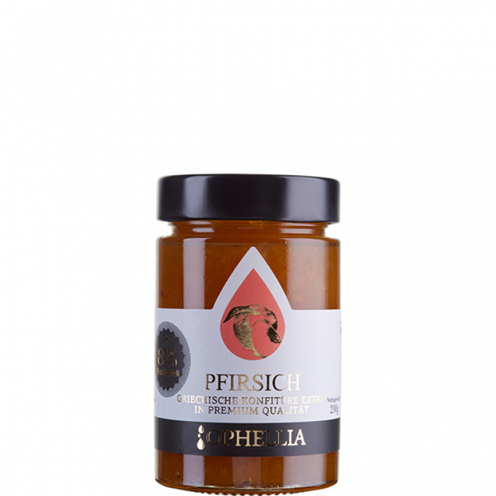 Konfitüre Extra Pfirsich 85% (230g) Ophellia