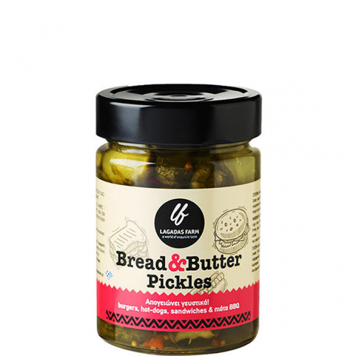 Gewürzgurken in Scheiben (330g) Lagadas Farm