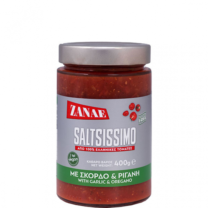 Tomatensauce Knoblauch & Oregano (400g) Zanae