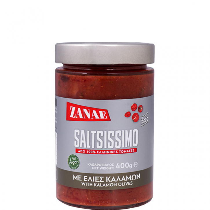 Tomatensauce mit Kalamata Oliven (400g) Zanae