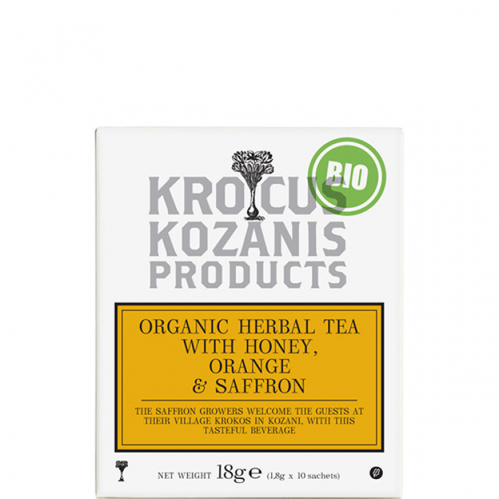 Tee mit Honig & Orange & Safran BIO (18g) Kozani