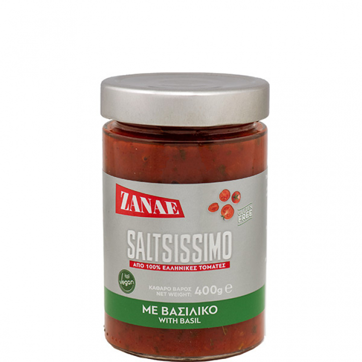 Tomatensauce mit Basilikum (400g) Zanae