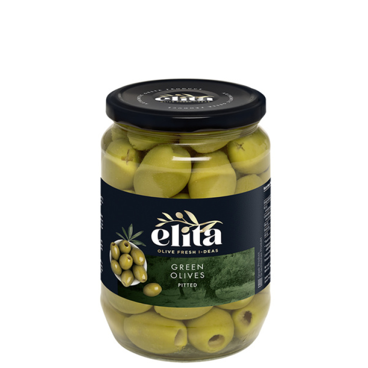 Oliven grün ohne Kern (360g) Elita