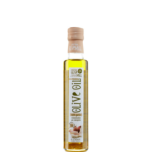 Olivenöl Extra Nativ mit Knoblauch (250ml) Cretan Olive Mill