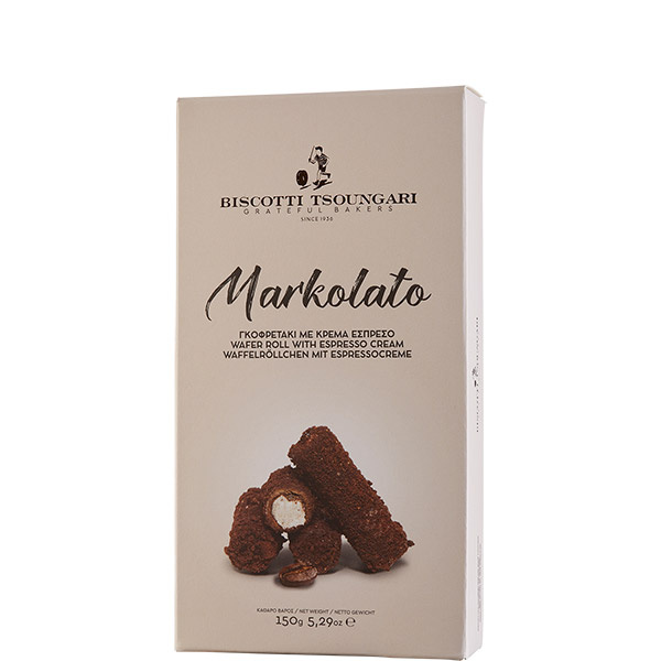 Markolato Röllchen mit Espressocreme (150g) Biscotti