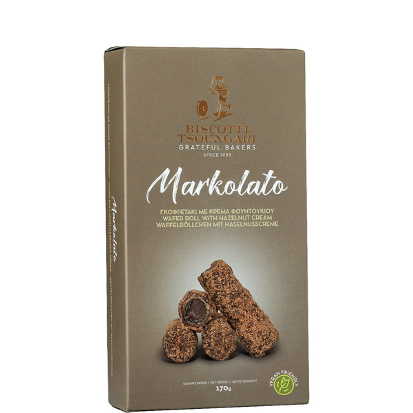 Markolato Röllchen mit Haselnusspaste (170g) Biscotti