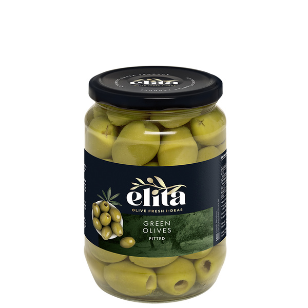 Oliven grün ohne Kern (360g) Elita