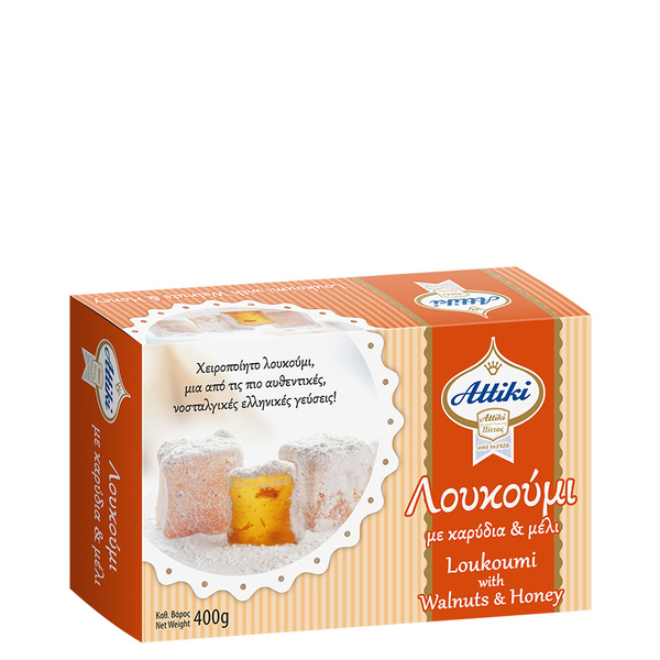 Loukoumi mit Honig & Walnüsse (400g) Attiki